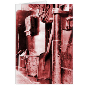 CARTE DE TRAINS À VAPEUR