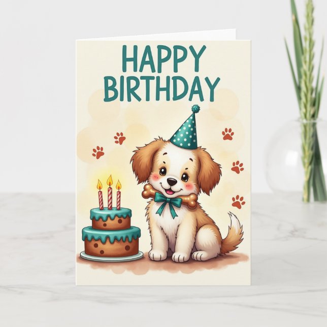 Carte de Traitement Chien Sourire (Devant)