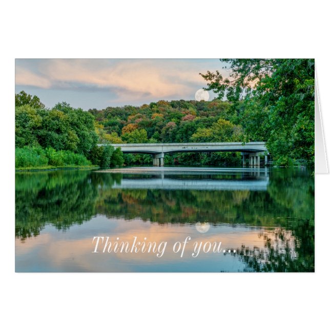 Carte de tranquillité du soir Lake Springfield (Devant Horizontal)
