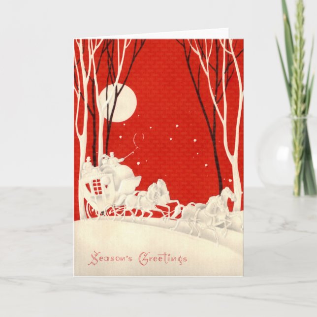 Carte de transport et de cheval rouge (Devant)