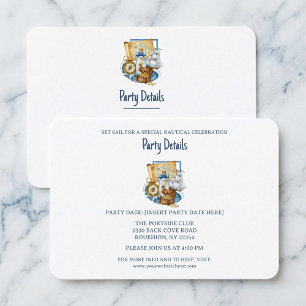 Carte de trésor de bateau QR Code d'anniversaire