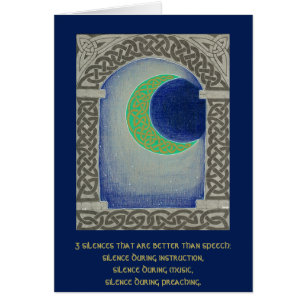 Carte de triade de silence