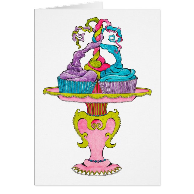 Carte de trois petits gâteaux (Devant)