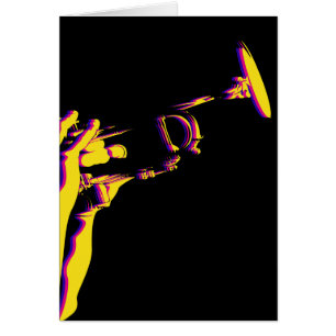 Carte de trompettiste de jazz