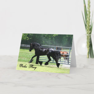 Carte de trot de poney de vallées