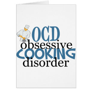 Carte de Trouble de Cuisine Obsessionnel pour Cuis