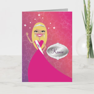 Carte de TTT-Mlle Beauty princesse Blonde