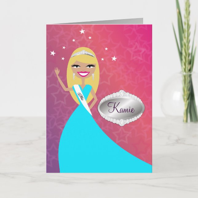 Carte de TTT-Mlle Beauty princesse Blonde | (Devant)