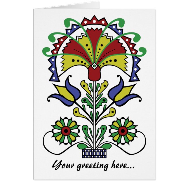 Carte de tulipes d'o de pot (Devant)