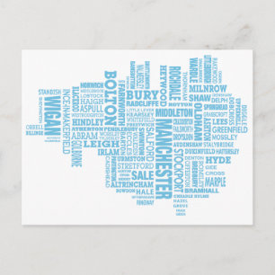 Carte de type bleu du Grand Manchester