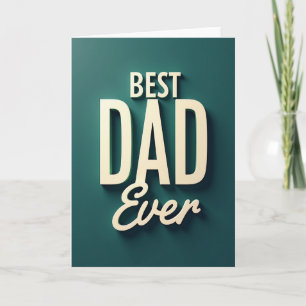 Carte de type Meilleur Papa du Monde couleur sarce