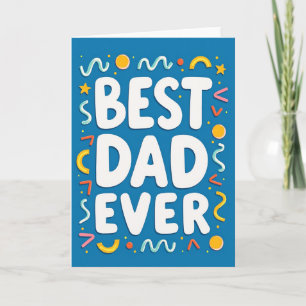 Carte de type Meilleur Papa Incroyable