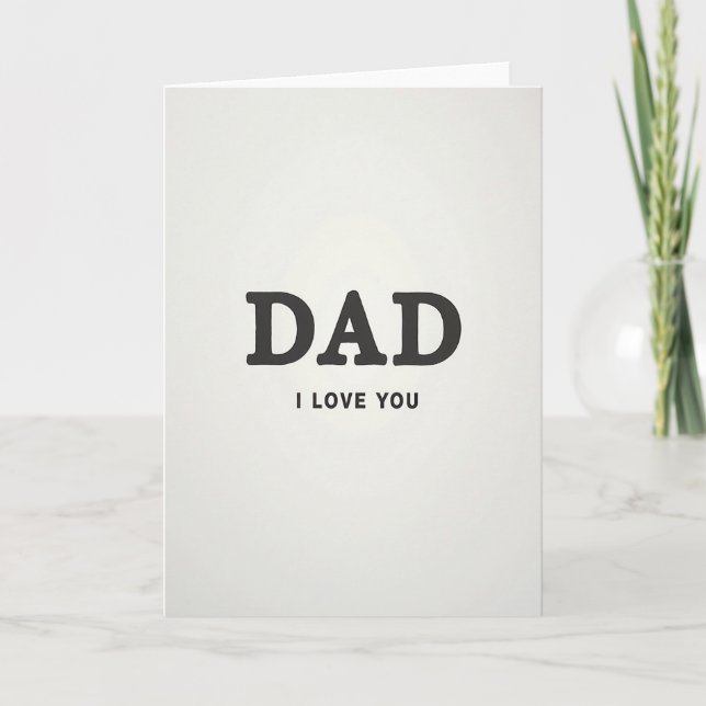 Carte de type sérif Loving Dads (Devant)