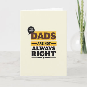Carte de typographie Cool Dads