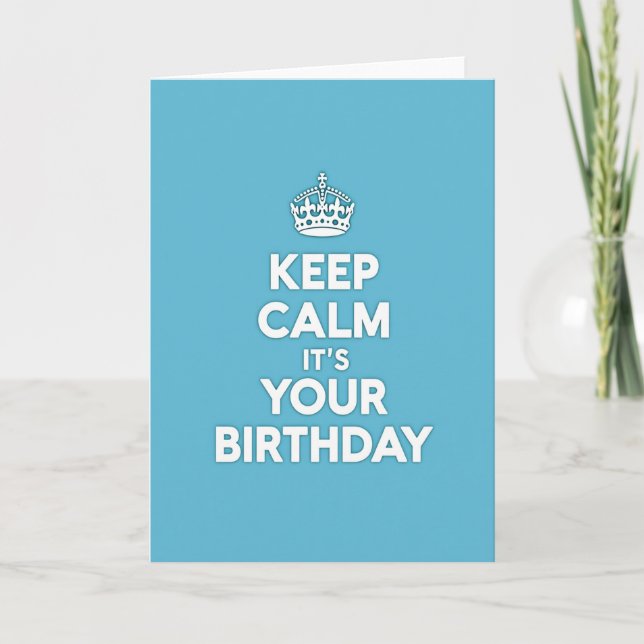 Carte de typographie d'anniversaire calme (Devant)