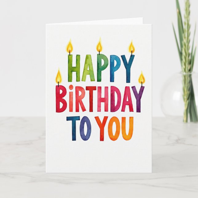 Carte de typographie peinte douce (Devant)