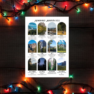 Carte de vacances à l'année avec 12 photos