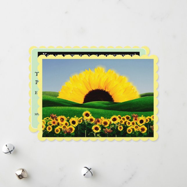 Carte de vacances à plat (Devant/Arrière en situation)