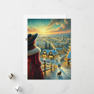 Carte de vacances à plat