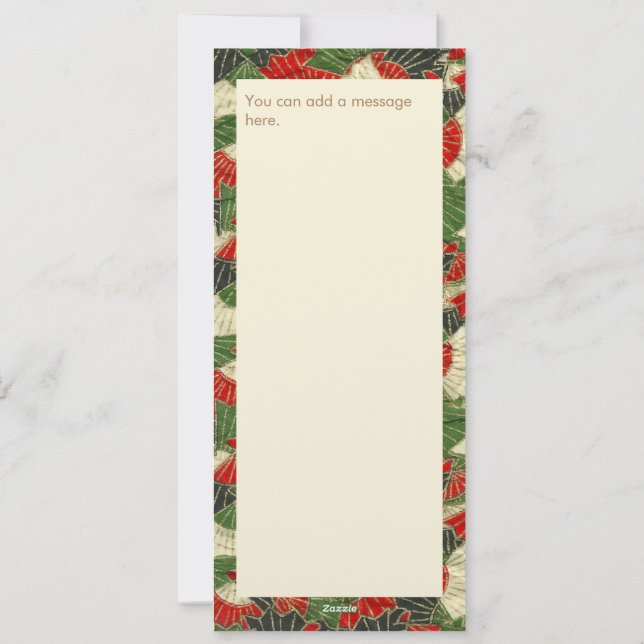 Carte de vacances à plat (Dos)