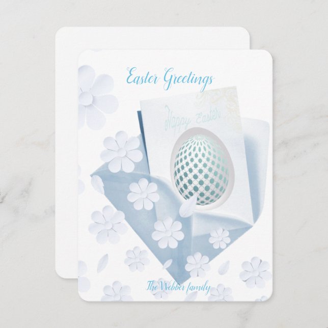 Carte de vacances à plat  (Devant / Derrière)