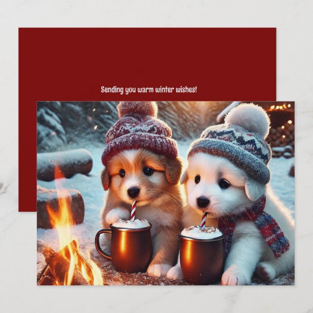 Carte de vacances à plat (Devant / Derrière)