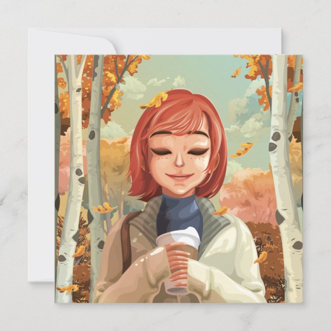Carte de vacances à thème Automne (Devant)