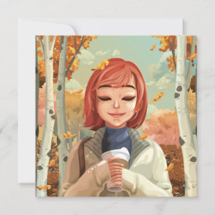 Carte de vacances à thème Automne