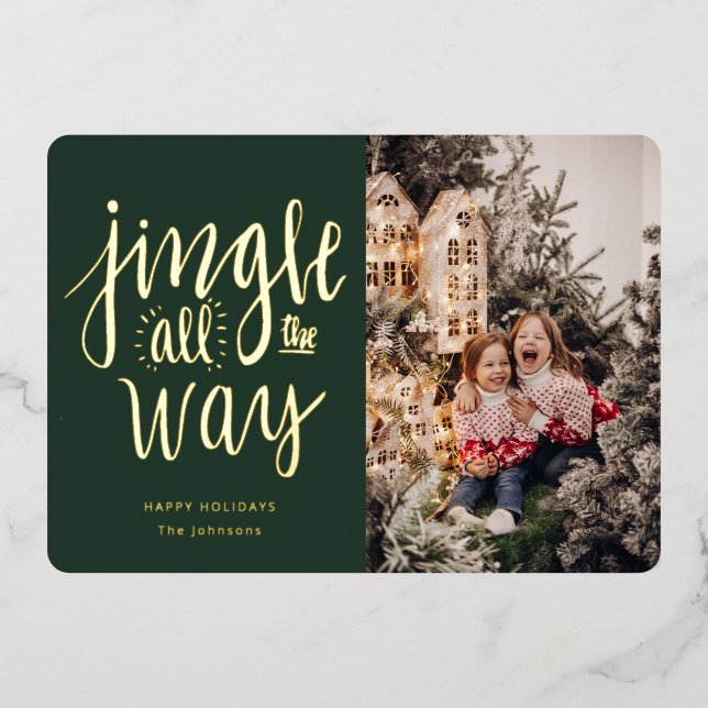 Carte de vacances amusante Jingle All the Way (Recto)