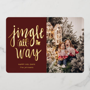 Carte de vacances amusante Jingle All the Way