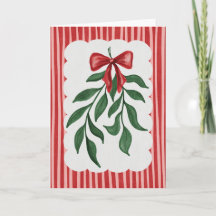 Carte de vacances aquarelle de verdure festive