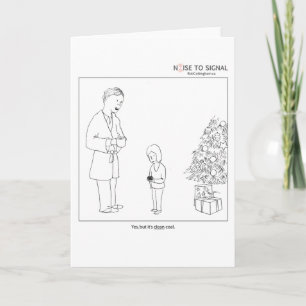 Carte de vacances au charbon "propre"