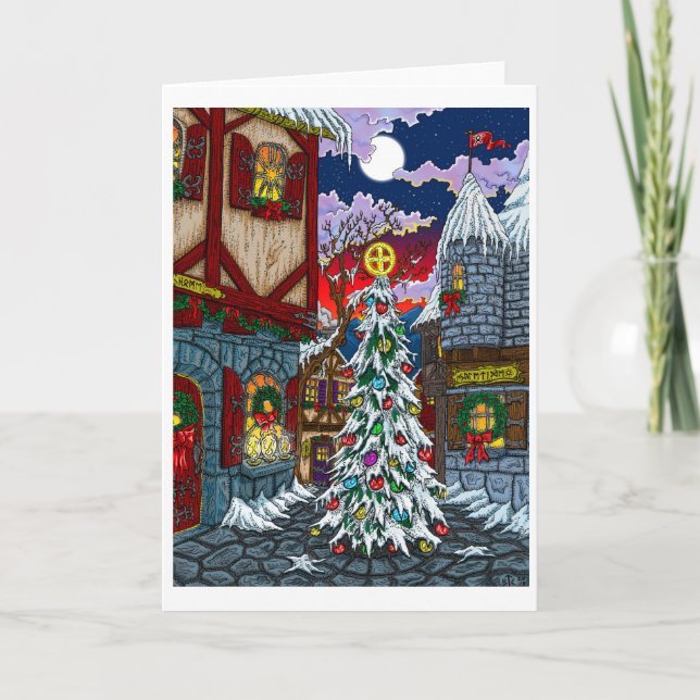 Carte De Vacances Aube En Yuletown (Devant)