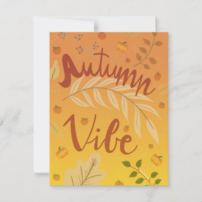 Carte de vacances Autumn Vibes (Devant)