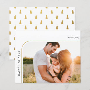 Carte de vacances avec cadre moderne Retro Budget
