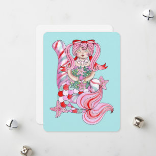 Carte de vacances avec illustration aquarelle de s