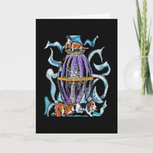 Carte de vacances Basset Hound