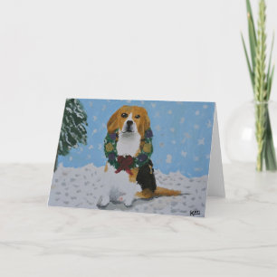 Carte de vacances beagle