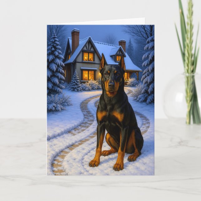 Carte de vacances Beauceron (Devant)