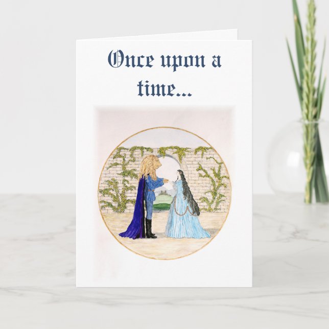 Carte de vacances "Beauté et Bête" (Devant)