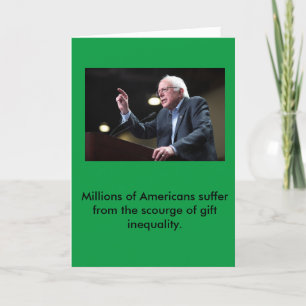 Carte de vacances Bernie Sanders