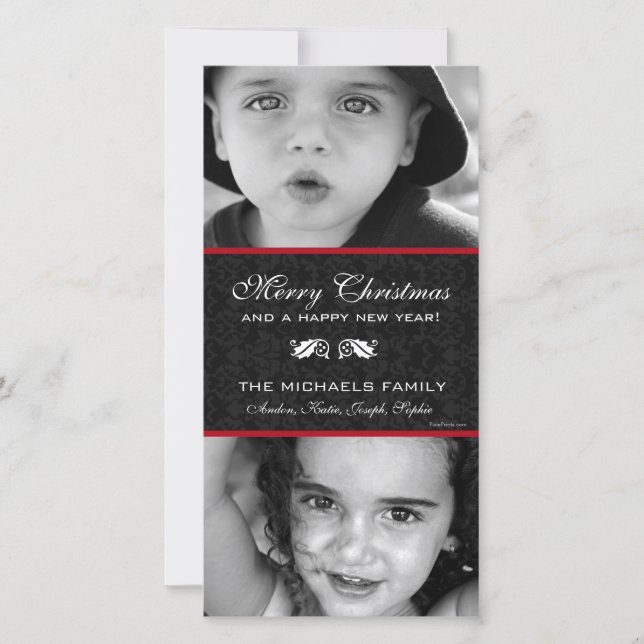 Carte de vacances Black Damas (Devant)