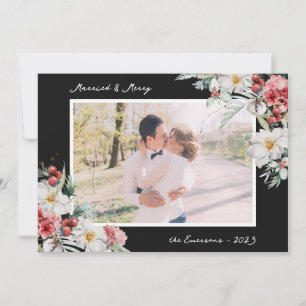 Carte de vacances Black Marry et Merry Photo