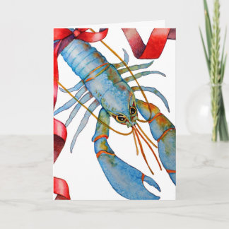 Carte de vacances Blue Lobster