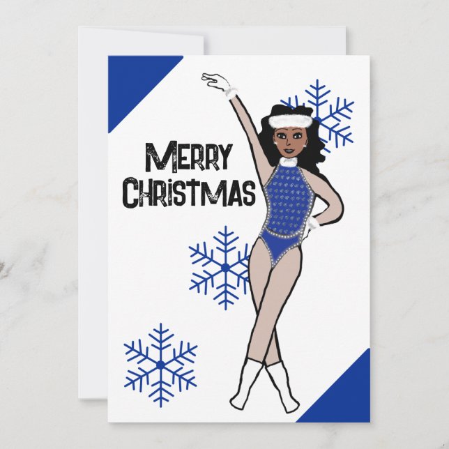Carte de vacances Blue Snow Dancer B (Devant)