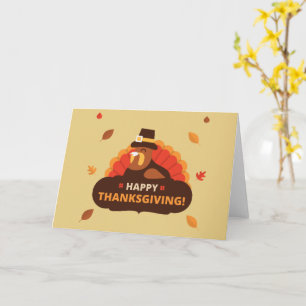 Carte de vacances bon thanksgiving