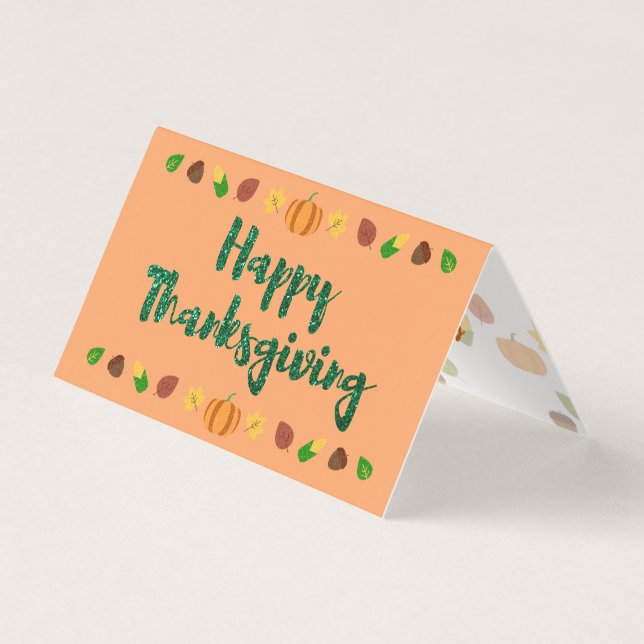 Carte de vacances bon thanksgiving (Front)