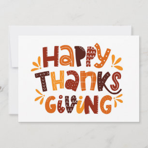 Carte de vacances bon thanksgiving