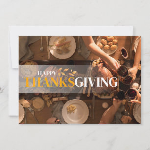 Carte de vacances bon thanksgiving