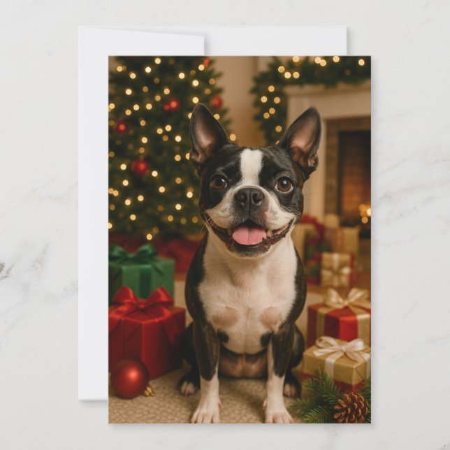 Carte de vacances Boston Terrier (Devant)